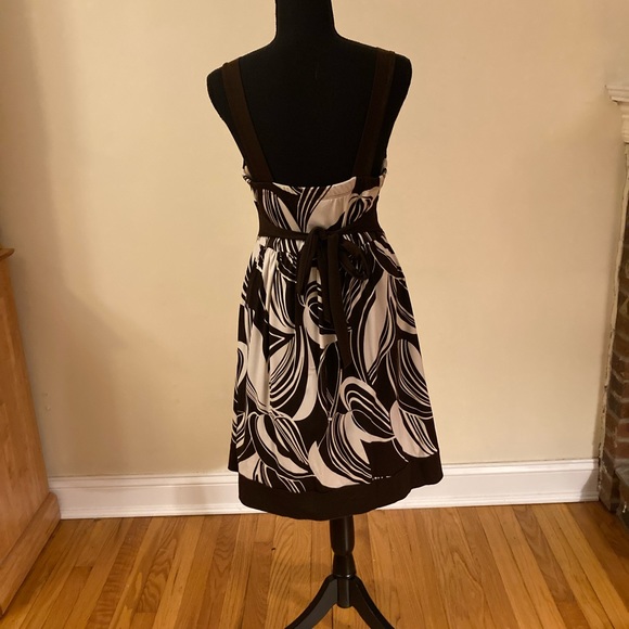 Brown and White Party Dress size juniors large - Picture 2 of 2